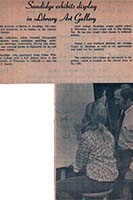 Sandidge Exhibits display in Library Art Museum